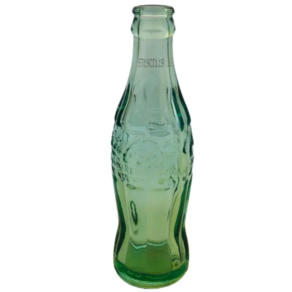 Coca Cola Soda Bottle Green Glass Vintage BEMIDJI MINNESOTA 6 oz